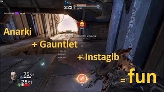 Instagib with Anarki (gauntlet only)