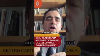 Centro Carter: si el Tribunal Supremo declara victoria de Maduro, las elecciones "no deben valer"