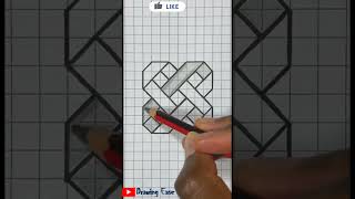 Very easy Drawing/ ILLUSION art/ just try it , it's amazing #viral #trending #shorts #diy #art