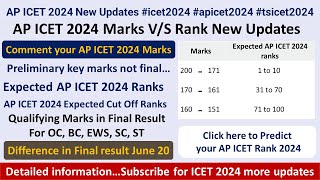 AP ICET 2024 Marks wise rank #apicet2024 #tsicet2024#icet2024 #predictions #apicet2024rank #june20