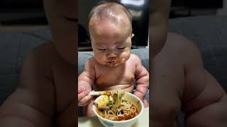 Baby eat food/ mỗi ngày 1 gói siro giúp con ngon miệng #shorts #shortvideo