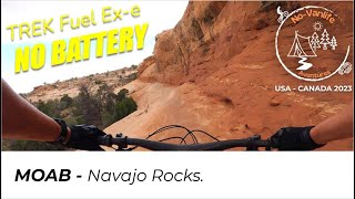 MTB - MOAB (Utah) : Trek Fuel Ex-e NO BATTERY!!! Navajo Rocks