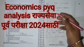 राज्यसेवा पूर्व परीक्षा economics pyq analysis 2016-2019 part1