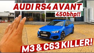 AUDI RS4 BRUTAL SOUND!! LAJU KE COMPARE C63S AMG??