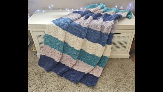 How to Crochet: The Carribean Throw , Super Soft and Super Easy!  Beginner Friendly