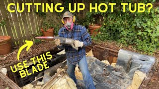 Best SAWZALL Hot Tub Blade - Chopping Up a Hot Tub With a SAWZALL!