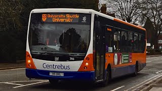 Ride on Centrebus VDL SB200 Plaxton Centro 746 (H5 UHL) Oadby University Shuttle (Old Reg: YJ58 FFH)