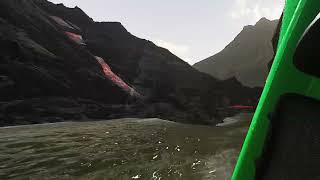 Whitewater VR Extreme Kayaking Adventure, Glitch when height is set too low.