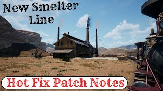 Hot Fix Patch Notes & New Smelter Line In RailRoads Online!