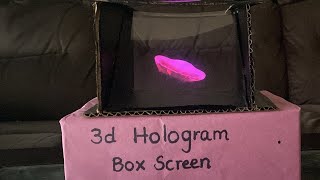 3d hologram box screen | How to make hologram easily at home#school  #projects