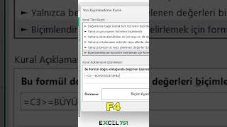 Excel'de Satırdaki En Büyük 3 Rakamı Renklendirme | EXCEL751  #excel751 #excel