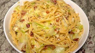 Linguini with Prosciutto and Cabbage