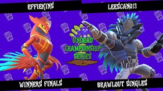 Undead Championship Series Brawlout - effiekins (Condor X) vs leescano13 (Ripjack) - Winners Finals