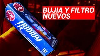 BUJIA DE IRIDIUM  ¿Vale la pena? + CAMBIO DE FILTRO