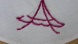 Split Back Stitch, How to work a split back stitch (Step By Step)