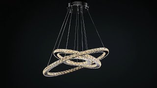 Crystal Ring Chandelier - Multi-Ring Choices