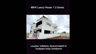 4BHK Luxury House  1.2 Crores  #shorts #luxury #house