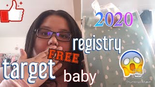 2020 Free target baby registry welcome bag/may /how to get free baby stuff/unboxing