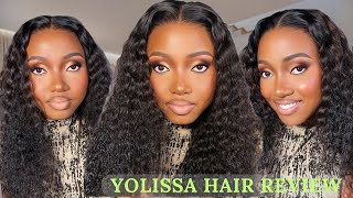 BEAUTIFUL 😍 NO BABY HAIR WATER WAVE FRONTAL WIG MELTED INSTALL | BEGINNER FRIENDLY FT YOLISSA HAIR