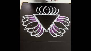 Navarathri special Rangoli design.Traditional muggulu.beautiful double stroke Rangoli designs Ramya