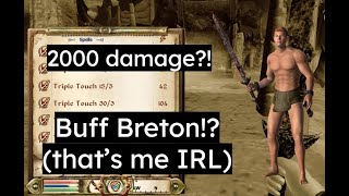 ESIV : Oblivion Buff Breton vs Max Difficulty O-Gate (no gear)