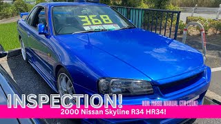 I inspected a '00 Skyline R34 GT