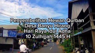 Penyembelihan Hewan Qurban 2 Ekor Sapi 🐮 Desa Banyu Hirang 10 Zulhijjah 1445 H