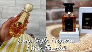 What I Wore This Week | Fragrance Rotation | Layering Combinations