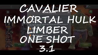 CAVALIER Immortal Hulk Limber ONE SHOT CAVALIER EQ 3.1 | MARVEL CONTEST OF CHAMPIONS | MCOC |