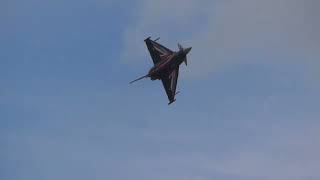 RAF Typhoon and Spitfire Display cosford 2022