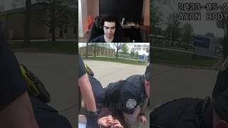 Cop does a plank over suspect😂🚔#police #cops #bodycam #leo #fitness #exercise #planking