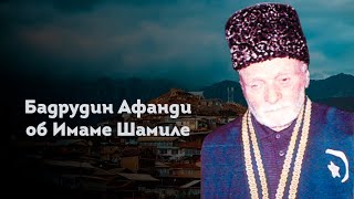 БАДРУДИН АФАНДИ ОБ ИМАМЕ ШАМИЛЕ