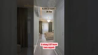 28 may metrosu. 17/ 6-cı mərtəbəsi, 3 otaq, 137 kv/m, Dənizə panorama. Tam əşyalı. 💲555.000 manat