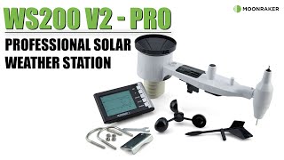 MOONRAKER WS200 V2 - PRO PROFESSIONAL SOLAR WEATHER STATION