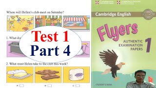 Luyện nghe Flyer 1 test 1 part 4, Có Transcript 2018 with answer | Learn English with me