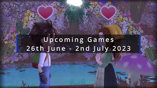 Upcoming games 26th June - 2nd July 2023