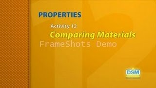 Properties - Activity 12: Comparing Materials