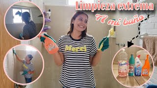 LIMPIEZA PROFUNDA A MI BAÑO 🧼 / MOTIVATE 🫧 / Soy ali ✨️