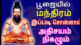 பூஜையில் மந்திரம் இப்படி சொன்னால் அதிசயம் நிகழும் | how to tell manthiram |#nammabhoominammasamy