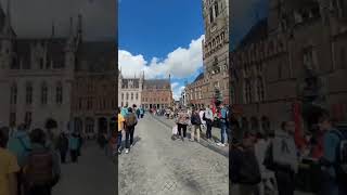 Brugge Centrum with eagle view.