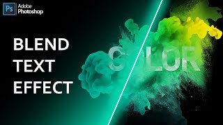 How do you create a blend text effect in Photoshop | Smoke Effect | Photoshop Tutorial