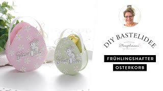 Frühlingshafter Osterkorb als Tischgoodie | Originelle Ostereier | Fein und Lieblich | Bastelidee