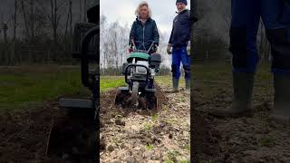 Kultivátor PARKSIDE na zahradě #farming #homestead #garden #village #lidl