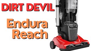 Dirt Devil Endura Reach Bagless Upright Vacuum Cleaner Review+Demo