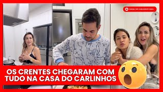 ELE JÁ ESTÁ RECEBENDO CLIENTE | DEOLANE E SIMONE CHEGAM NA CASA DO CARLINHOS