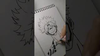 Drawing Itadori Yuji / Sukuna #Shorts #drawing #jujutsukaisen #sukuna