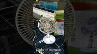 Stay Cool Anywhere with the SolarMax NSS Solar Desk Fan  #solarmax #solarpower #solar