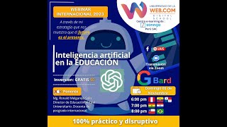 WEBINAR: INTELIGENCIA ARTIFICIAL EN LA DOCENCIA 05.11.23