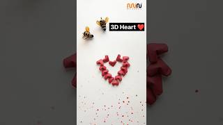 3D Origami Lucky Heart ❤️ / DIY Hearts #shorts #ytshorts