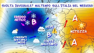 METEO ECCEZIONALE PER L'ARRIVO DELLA SVOLTA INVERNALE: MALTEMPO INTENSO SULL'ITALIA E NEVE SUI MONTI